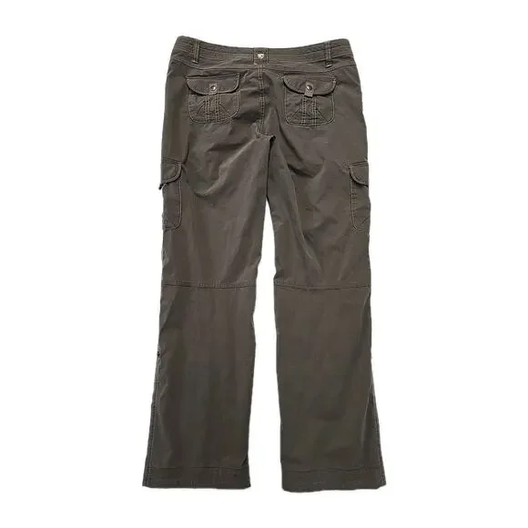 KUHL Splash Roll-Up Cargo Pants Women’s 16 REG Gray Brown Hiking Travel Capri - Picture 4 of 16